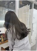 ブリーチなしダブルカラー　オリーブグレー