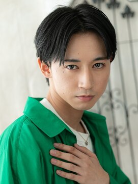 グルーミングサロン バーバー キャッスル 北浦和西口(Grooming salon Barber Castle) センターパート黒髪ビジカジ刈り上げ就活メンズショートI北浦和