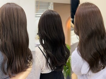 ピシェ ヘア デザイン(Piche hair design)の写真/大人女性のエイジングケアにも最適な高濃度水素カラーの仕上がりに感動★若々しい艶と質感にリピート急増♪