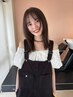 【9.10月限定】デザインカット+透明感カラー+トリートメント¥14000【梅田】