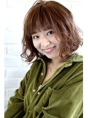 ナチュラルウェーブでゆるふわボブ  neolivecopain