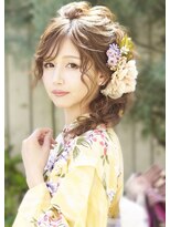 《へアセット》浴衣や和装にもおすすめの編みおろしスタイル
