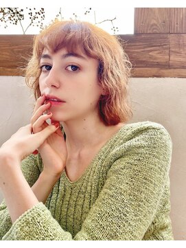 シークエンス 外苑前(SEAQUENCE) セミウェットウェーブ×ボブルフ[外苑前/髪質改善/白髪染め]