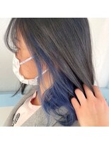 テクライズ 豊橋店(TECHRISE)&nbsp;☆インナーカラー×大人気サファイアブルー☆