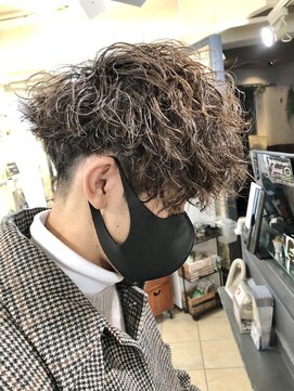 キャンバス バイ ネオリーブ 横浜西口(Canvas by neo.) 横浜★前下がりツイストスパイラルウザバングマッシュ