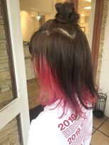 オシャマヘアー ウエスト店 インナービビットピンク