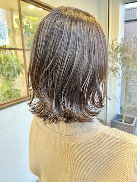 ジェービーヘア 稲毛(jb hair) ボブウルフひし型レイヤーグレージュカラー 【稲毛】