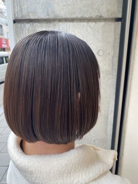 バサ 久米川店(BASSA) ☆大人気のミニボブ☆/質感再整カラー