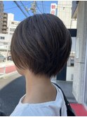 ハンサムショート/大人ショート/暗めカラー/30代40代50代