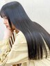 カット＋美髪ストレート＋ケアカラー＋プレミアムトリートメント ￥35200
