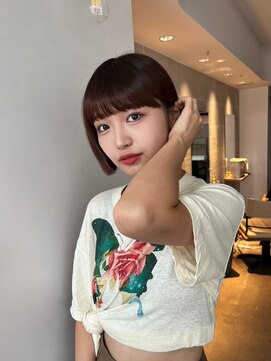 サンド 鹿児島中央(sand) 黒髪/グレーベージュ/レイヤーロング/前髪パーマ[鹿児島中央駅]