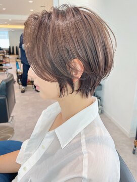 バンプ ギンザ(BUMP GINZA) 絶壁解消ひし形小顔30代40代50代前髪なしショートボブ【中村】