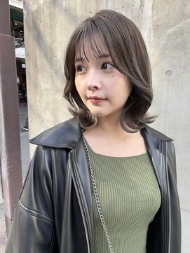 ヌード(NUDE) NUDE顔周りレイヤータッセルボブ 切りっぱなしボブ レイヤーボブ