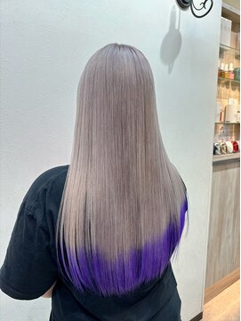 ヘアーグランデシーク(Hair Grande Seeek) パールホワイト×パープル
