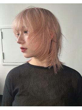 ロールアップスリーブス(ROLL UP SLEEVES) clear pink/face layer