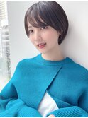 前髪ありショートカット*大人ショート*白髪染め*30代40代50代