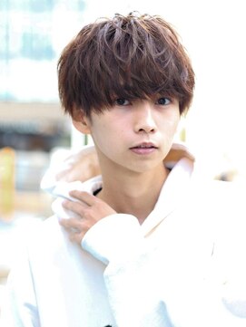 リップス 栄(LIPPS) Cカールパーマニュアンスパーママッシュツーブロック