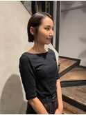 切りっぱなしボブ 外はねボブ