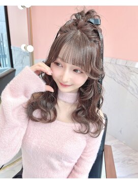 ルイ(LOUIS) 【 LOUIS 】ふわふわ団子ハーフアップ