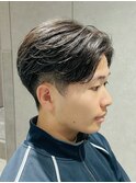 ニュアンスパーマ毛流れパーマセンターパートラフカール