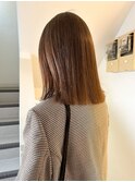 大平/切りっぱなしミディアムブリーチベージュ顔まわり吉祥寺