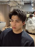 大人メンズのアップバングショート