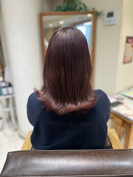 美容室 パルス 静岡鷹匠店(PALS) 髪質改善 ピンクブラウン 縮毛矯正 韓国ヘア