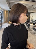 20代30代大人可愛い小顔 ショートカット切りっぱなしボブ
