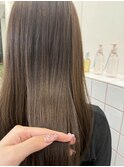 《花屋併設》透明感オリーブ［酸性ストレート/ヘアセット］