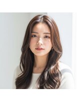 ラディシュ さがみ野(RADISH)&nbsp;大人美人艶カラーベージュ小顔カット透明感レイヤーロング