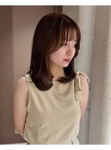 ハイライトカラー/ブラウン/レイヤーカット/白髪ぼかし/恵比寿駅