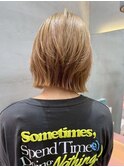 マロンベージュ/ショート/前髪/レイヤー/髪質改善/縮毛矯正/札幌