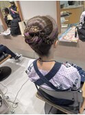 祭りヘアセット