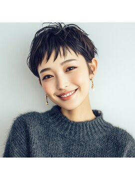 アヴァンヘアリゾート 鹿児島中央駅店(AVAN HAIR RESORT) 【AVAN】無造作ショート× 暗髪カラー