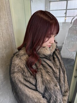 ブリーチなし☆ボルドー