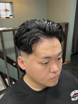 スタンドバーバー 柏(STAND BARBER) MEN’S HAIR/波巻きツイストスパイラル/リバースセンターパート