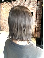 オーガニック アトリエ 大宮(organic+atelier)&nbsp;透明感髪質改善カラー◎ミニボブ×外ハネ30代40代小顔カット