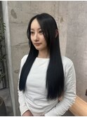 艶髪ブルーブラックカラー
