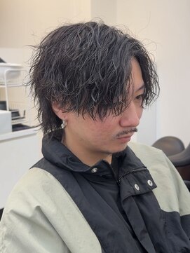 エス 新宿(es.) 波巻きツイストスパイラル/シャドウパーマ[新宿/メンズ/men's]