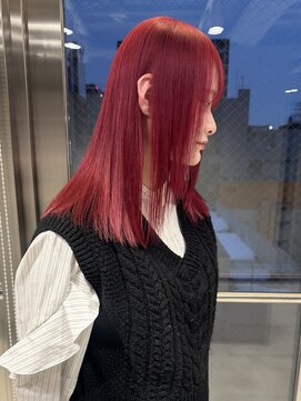 ルシティ(Le City) wine RED【髪質改善/ブリーチ/ダブルカラー/レイヤー】