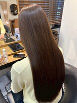 ヘアリゾート粋 トゥジュ 池袋東口店(tujuh)&nbsp;透明感ラテブラウン/ロング/ストレート/髪質改善