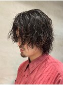 桑名メンズパーマツイストスパイラルパーマ波巻きパーマツイスパ
