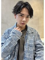 ネーム バイ グロー 大宮(NE:M by GLROW) men's/メンズ/ニュアンスウルフパート/リバースセンターパート