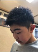 ツーブロックショート