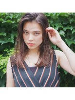 ヘア ヴィルゴ 吉祥寺(hair Virgo)&nbsp;【Virgo吉祥寺】くすみラベンダーベージュの大人めセミロング