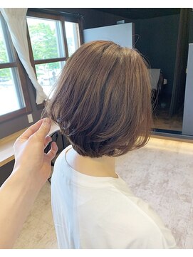 シュシュ 万世町店(CHOU CHOU) 【ワンカールでモテボブへ♪】柔らかさにこだわったふんわりボブ