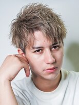 メンズヘアセンス 渋谷(MEN'S HAIR SENSE) 【SENSE original】アップバングショート ハイトーンカラー