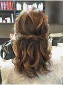 綺麗めハーフアップ