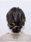 【ヘアセット RICCA 家田】ニュアンスローシニヨン♪