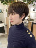 前髪長め◇耳が見える長さのマッシュベリーショート